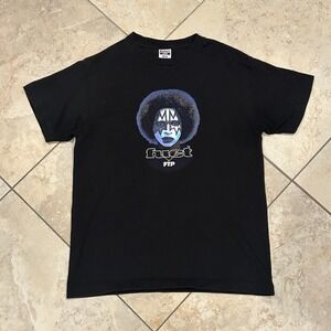 FTP Fuct Black Ace Tee Mens Medium Graphic Shirt Short Sleeve Kiss Face Paint